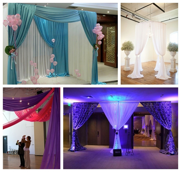wedding decoration event backdrop pipe and drape