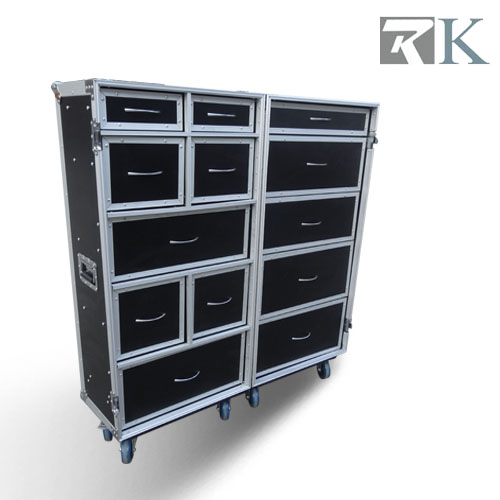 Multi-functional Tool Flight Case With 13 Drawers and 8 Wheels