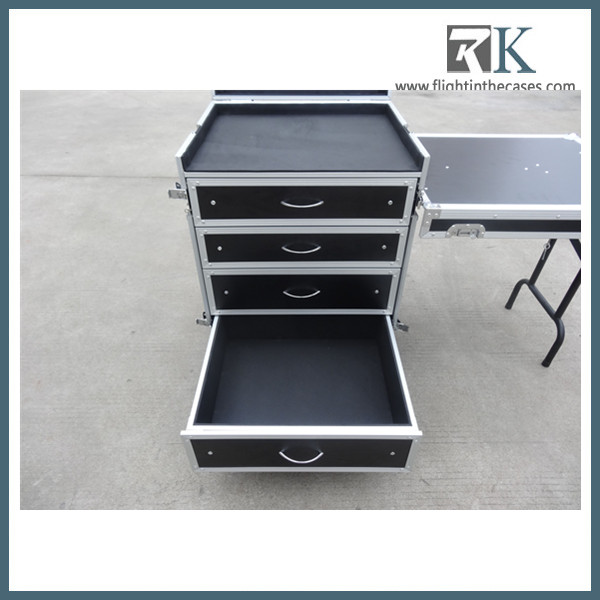 Cosmetic Flight Cases With drawers side table
