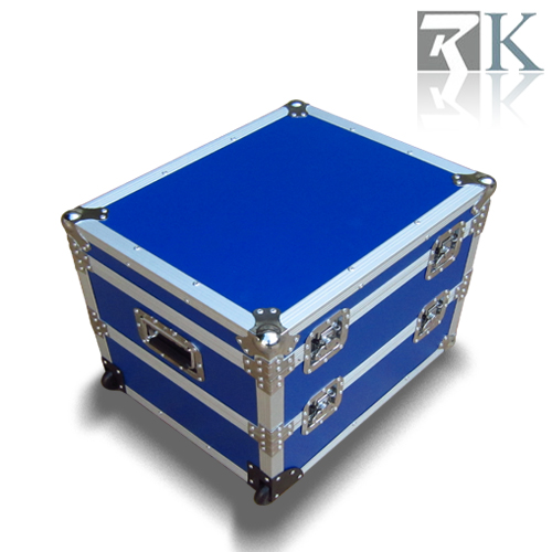New Custom Designed Blue Flight Case With Two Layers And Pull