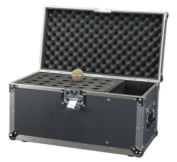Wireless microphone flight case