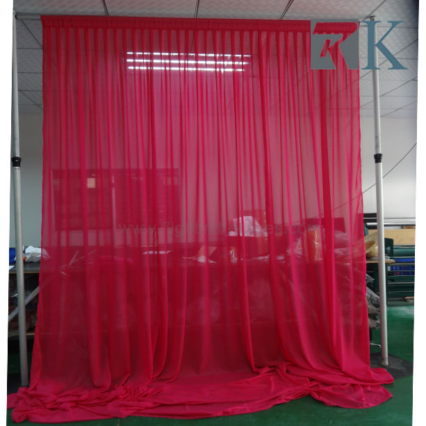 chiffon curtain pipe & drape