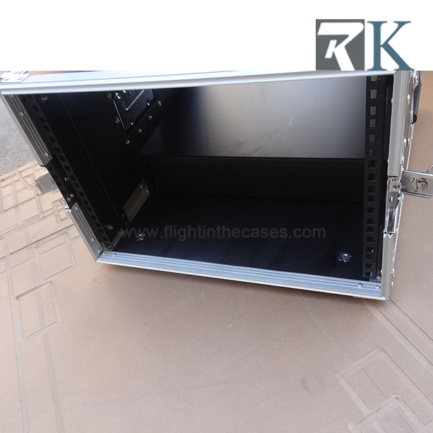 6U flight rack case with drawer