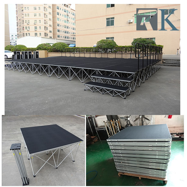 mobile folding stage
