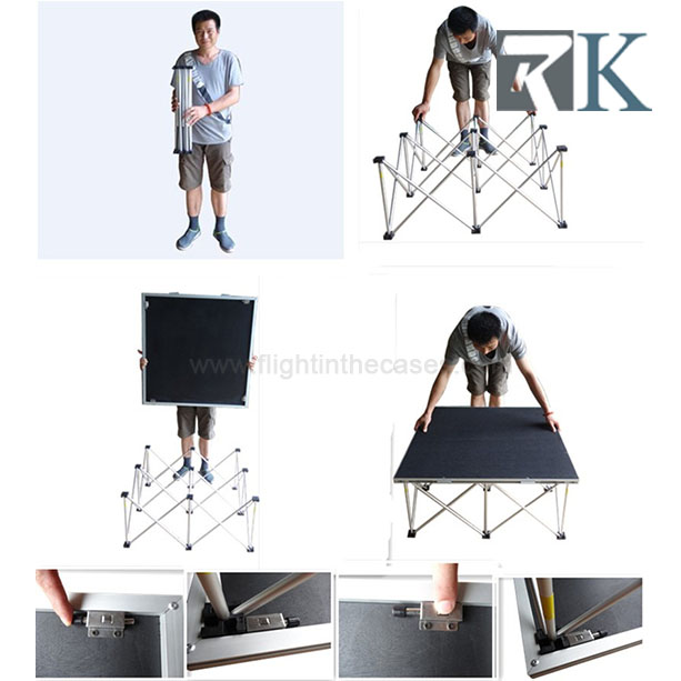 mobile folding stage