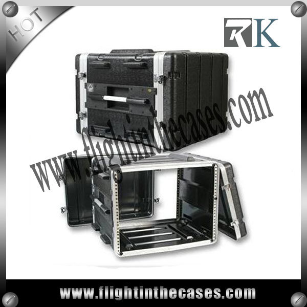 Stackable ABS 19" Rack Flight Case - 8RU