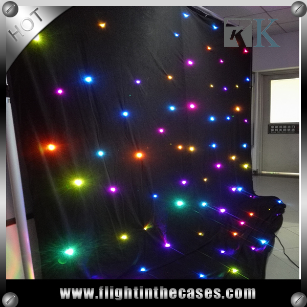 10x36 LED Starcloth System Black Cloth of LED Curtain Backdrop