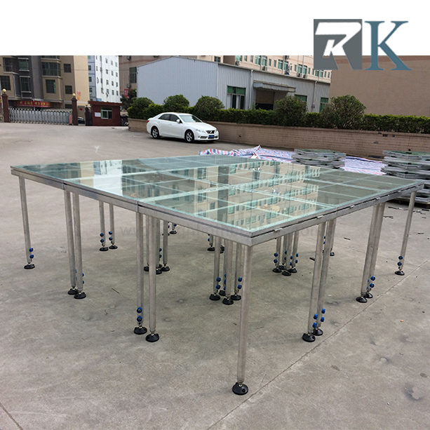 RKs Portable Plexiglass Stage of Glass Stage for Wedding