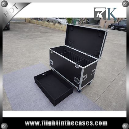 Custom Utility Road Trunk Case with Dividers and Pullout Draw
