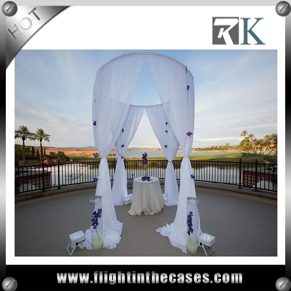 Ecofriendly pipe and drape slip collar chuppah for wedding